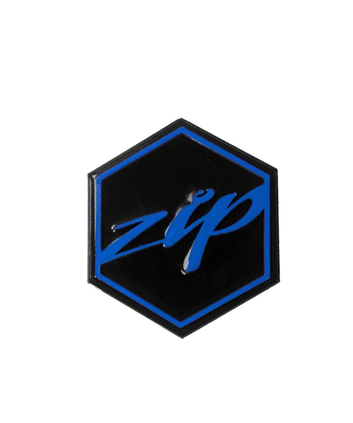 Piaggio Zip Voorkap Logo Blauw - 3D Printed