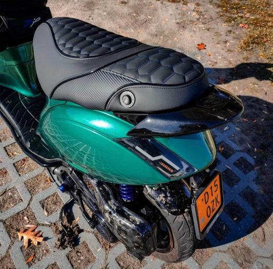 Piaggio Zip - Custom Zadel Urus - Blauw