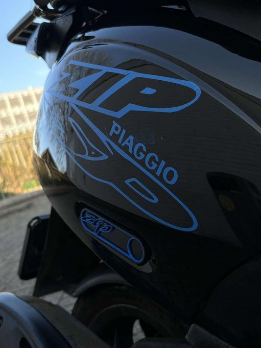 Piaggio Zip - Reflectoren Blauw - 3D Printed